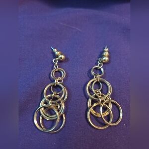 Chic Gold Dangle Earrings